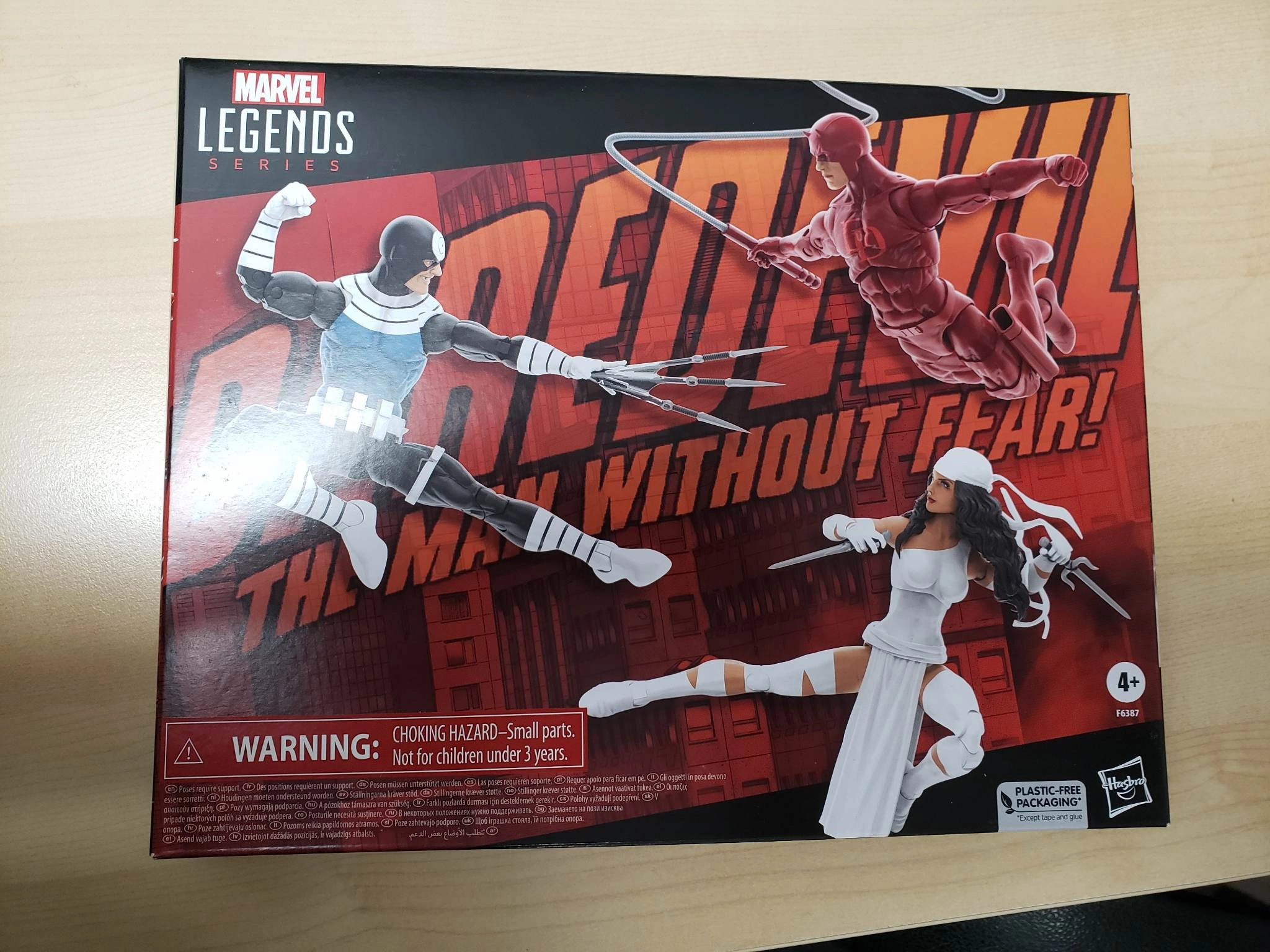 Marvel Legends Daredevil, Elektra, & Marvel's Bullseye 3 Pack Action Figure Exclusive Recycled plastic Monster Figure