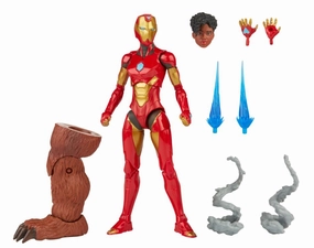 Static Model Small Sculpture Marvel Legends Iron Man Comic Wave 1 Ironheart (Ursa Major BAF) Action Figure