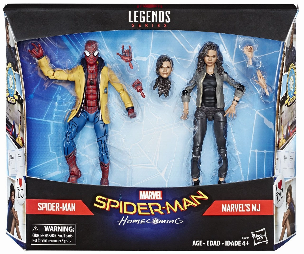 Personal Collection Marvel Legends Spiderman Homecoming Spider-Man & MJ Two Pack Target Exclusive