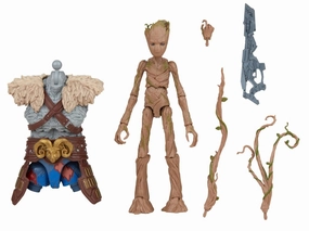 Metallic Finish Marvel Legends Thor Love and Thunder Wave Groot (BAF Marvel's Korg) Action Figure