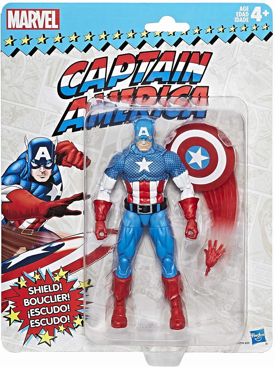 Marvel Legends Vintage Retro Series Captain America Wave 1 Action Figure Modern Icon Event Souvenir