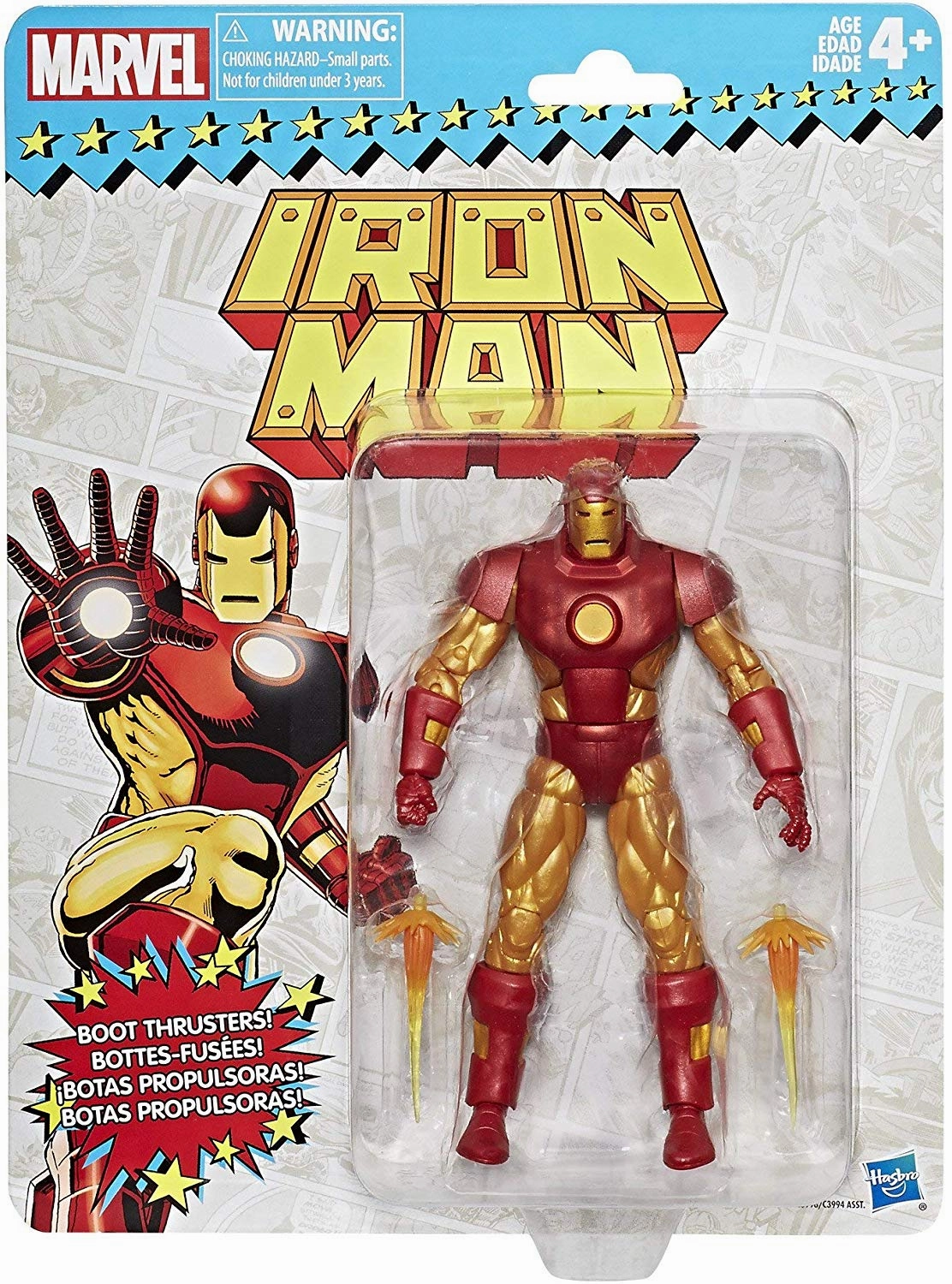 Dynamic Sculpture Animation Cel Marvel Legends Vintage Retro Series Iron Man Wave 1 Action Figure