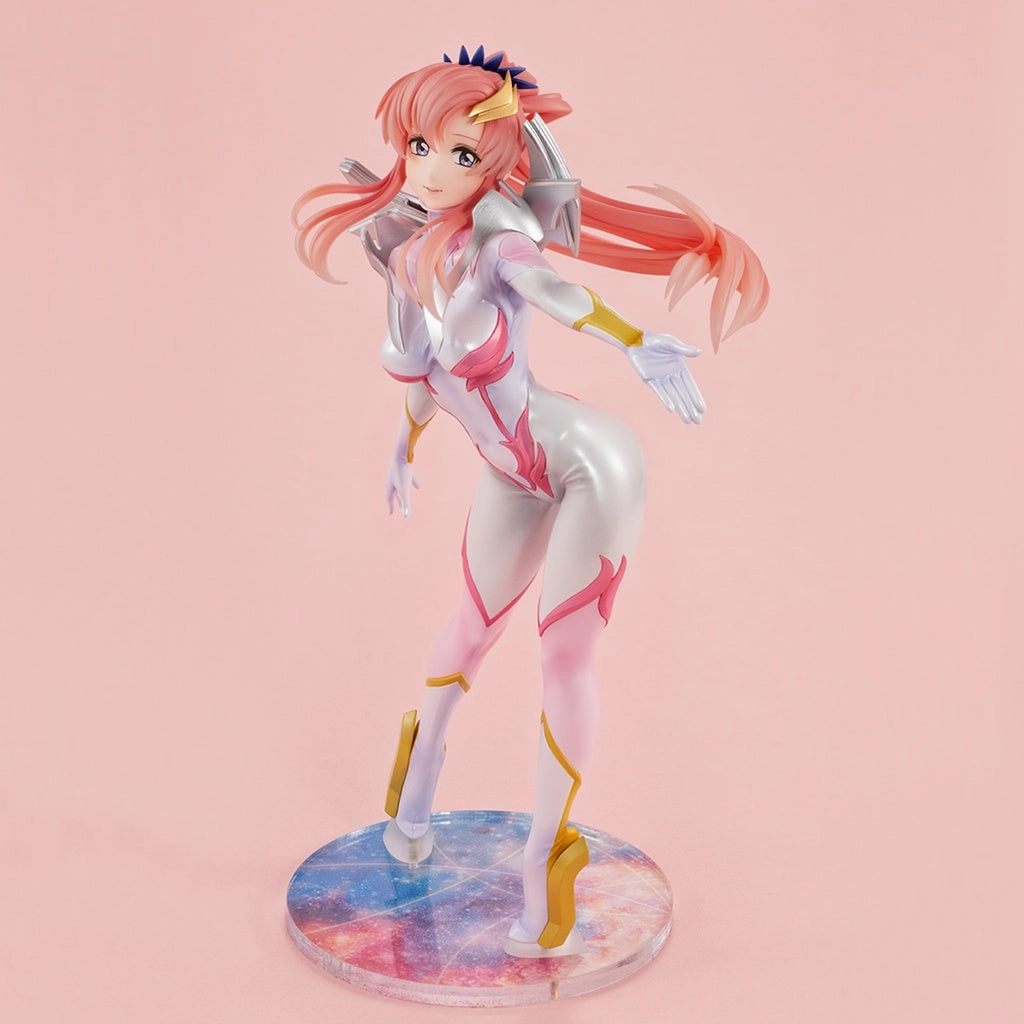 Vinyl Statue Fashion Doll Megahouse Gundam Girls Generation Mobile Suit Gundam Seed Freedom Lacus Clyne (Pilot Suit Ver.) Statue Figure
