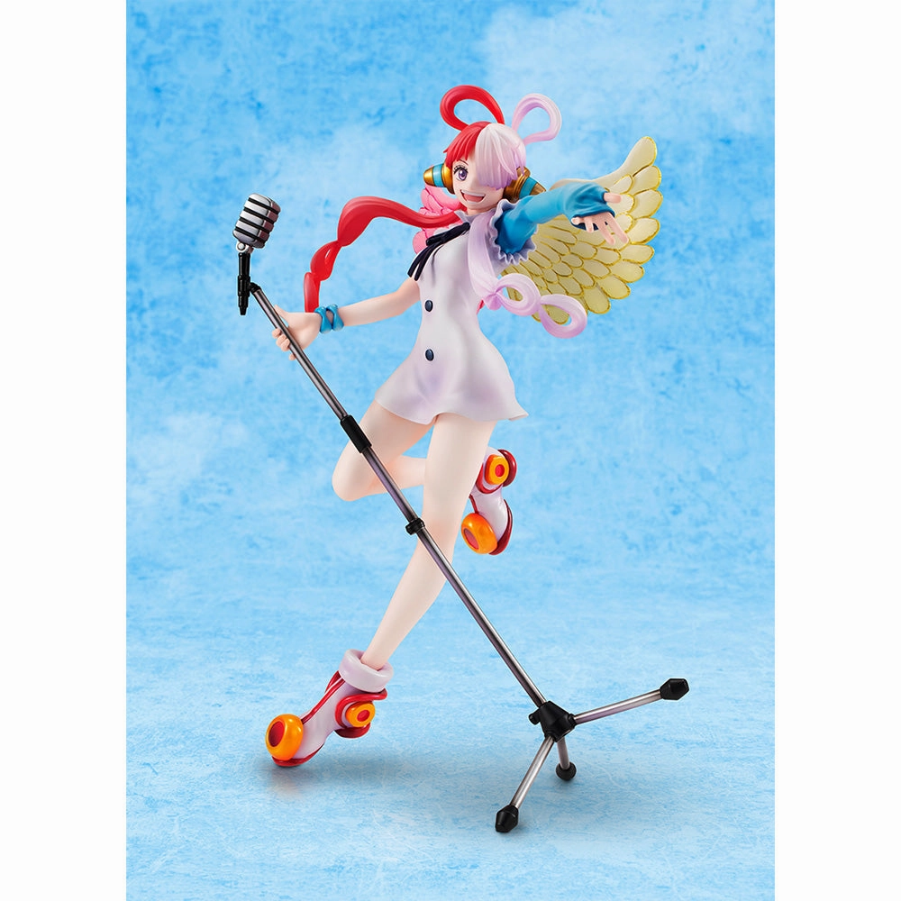 Limited Replica Swapable Head Megahouse POP Portrait of Pirate One Piece Red-Edition Diva of the World Uta Statue Figure