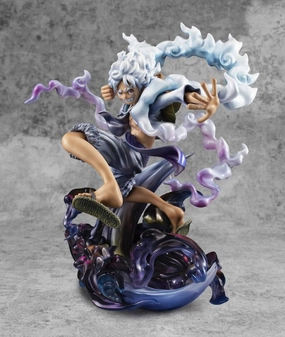 Megahouse POP Portrait of Pirate One Piece WA-MAXIMUM Monkey D. Luffy (Gear 5 Ver.) Statue Figure Display Piece Greek Statue