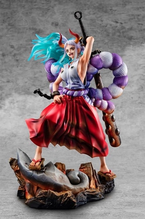 Display Hero Megahouse POP Portrait of Pirate One Piece Warrior Alliance Maximum Yamato Statue Figure
