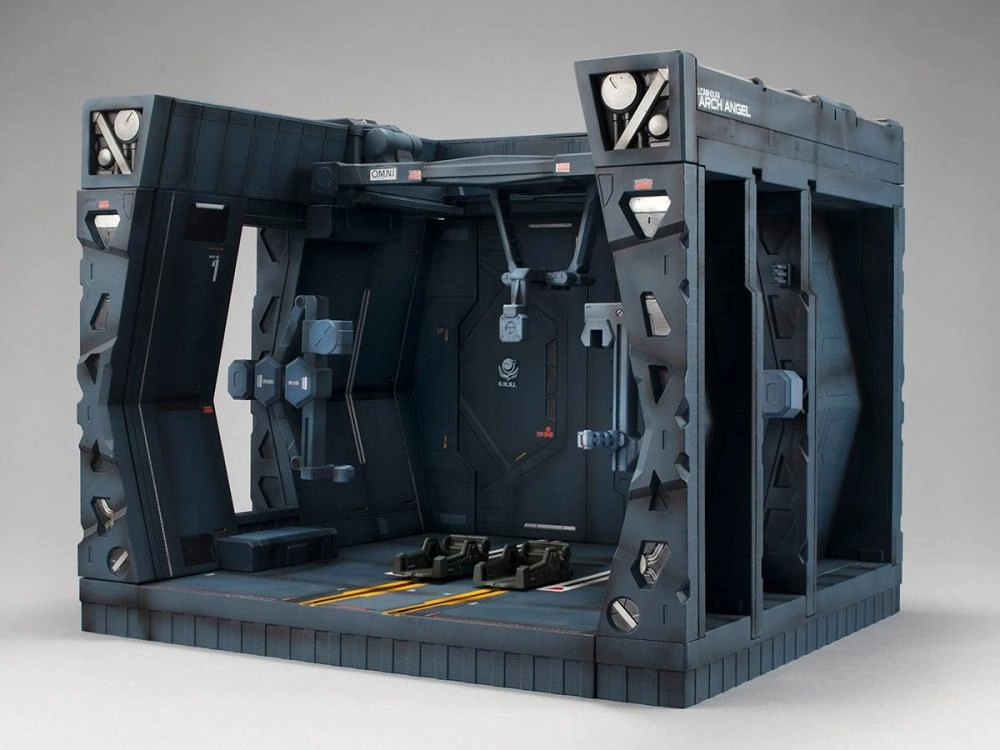 Steampunk Design Megahouse Realistic Model Series 1/144 HG Gundam Seed GS05 Archangel Hangar Display