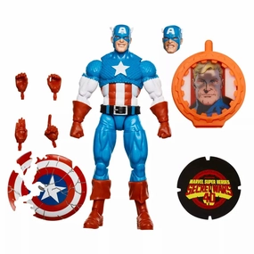 Marvel Legends Secret War Retro Captain America Action Figure Safe For Children Sports Memorabilia