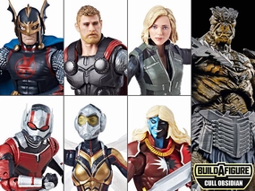Abstract Form Fish Model Marvel Legends Avengers Infinity War Wave 2 set of 6 BAF Cull Obsidian Action Figures