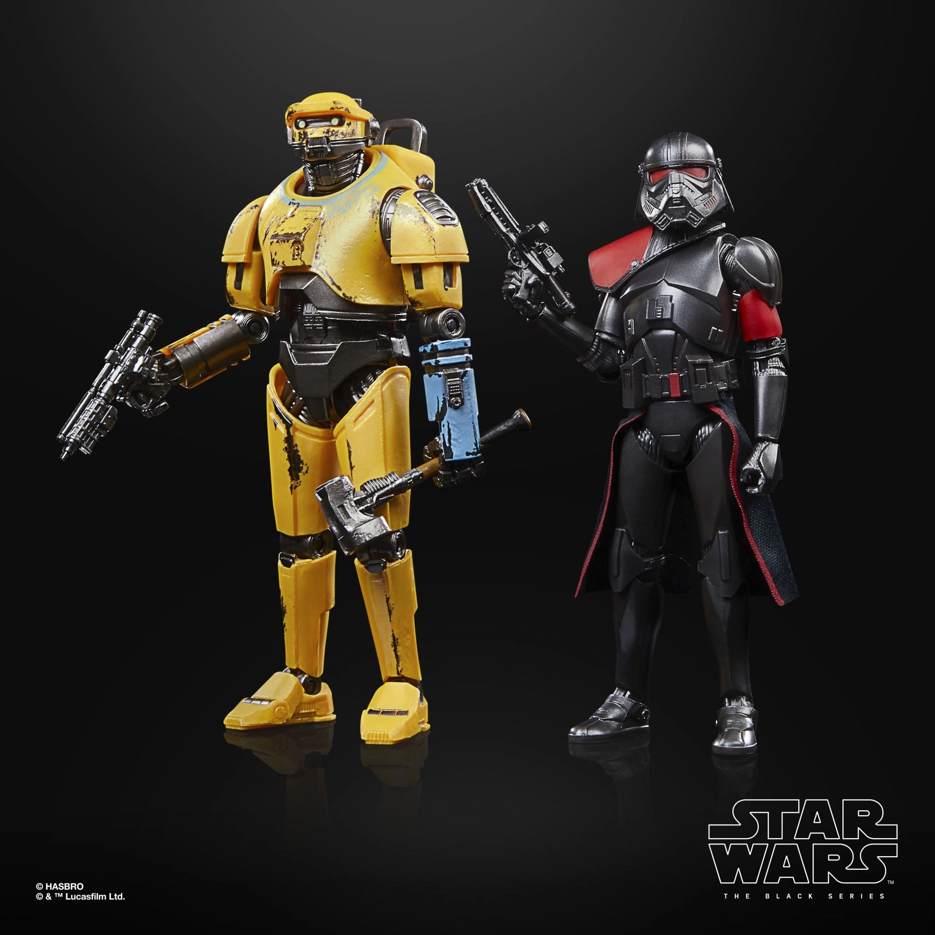 Entryway Accent Hasbro Star Wars Black Series Carbonized Graphite Obi-Wan Kenobi NED-B & Purge Trooper 6 Inch 2 Pack Action Figure