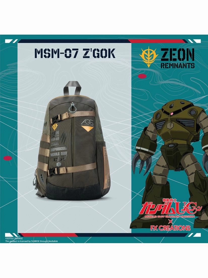 FX Creations Gundam MSM-07 Z'Gok Single Strap Backpack GUC76291-06 for all ages Metaverse Asset