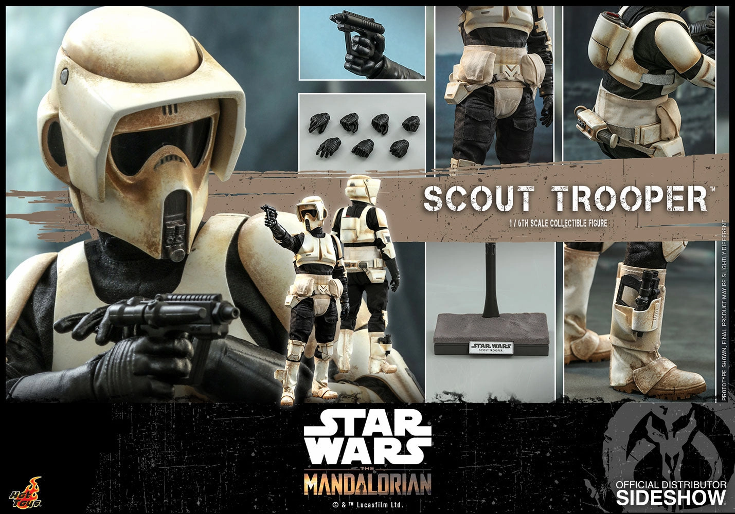 Abstract art Hot Toys 1/6 The Mandalorian Scout Trooper Scale Figure TMS016
