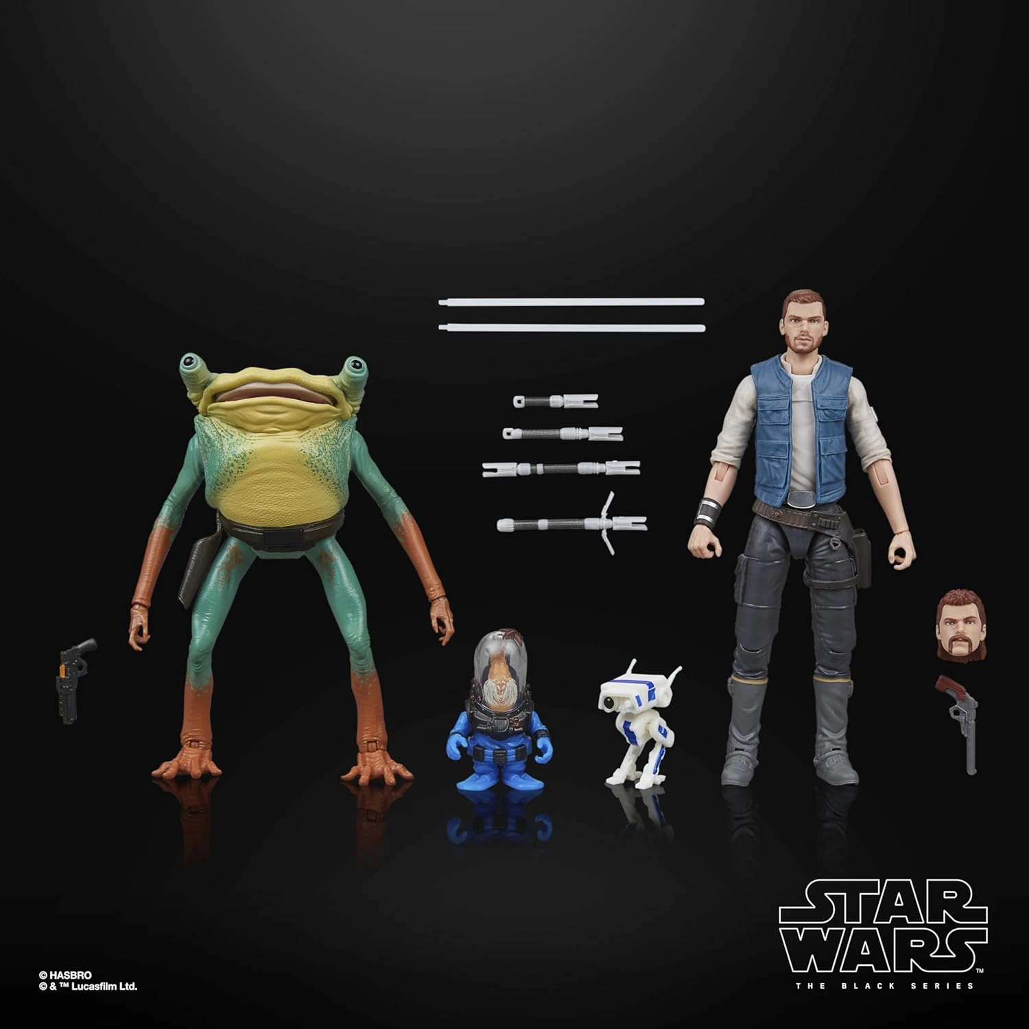 Marvel Universe School Project Hasbro Star Wars Black Series Jedi Survivor Cal Kestis Turgle and Skoova Stev 2 Pack 6 Inch Action Figure