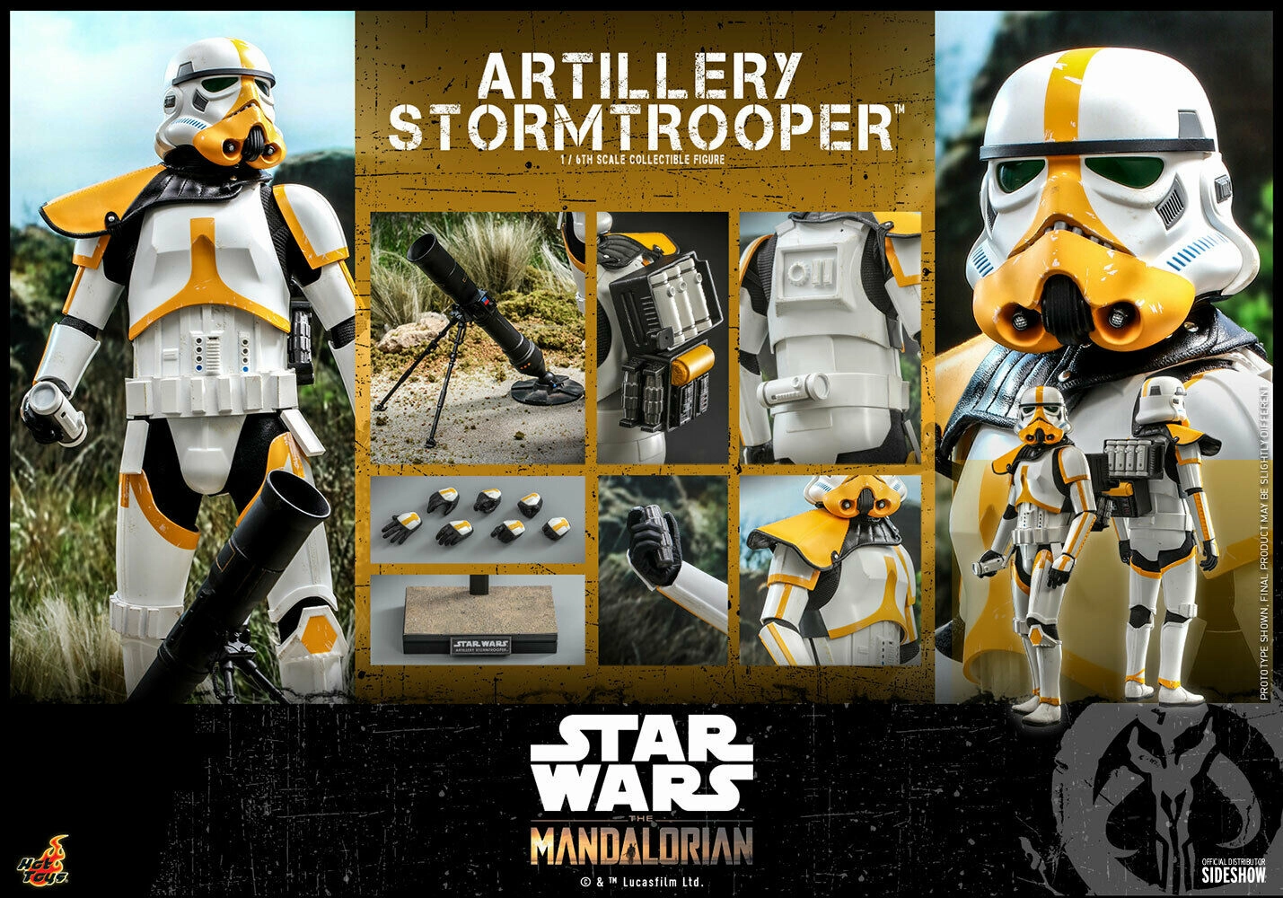 Hot Toys 1/6 Star Wars: Mandalorian Artillery Stormtrooper Sixth Scale TMS047 Modern Art Race Car Driver