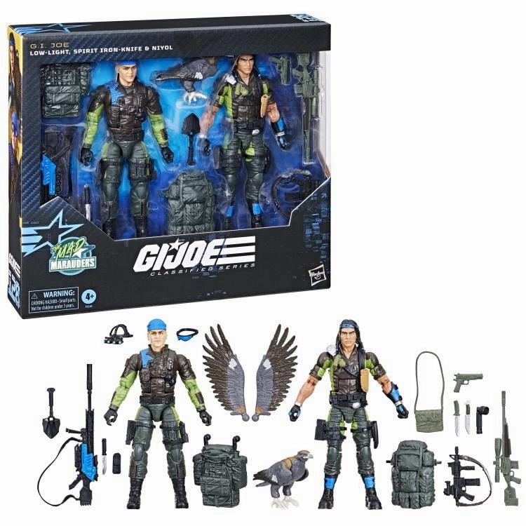 Price Guide Hasbro G.I. Joe Classified Series #128 Low-Light, Spirit Iron-Knife and Niyol Action Figure