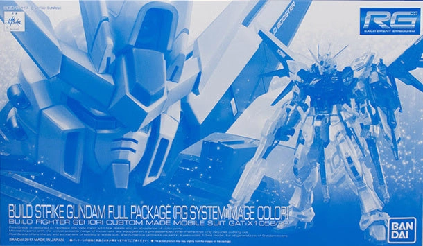 Gundam 1/144 RG GAT-X105B/FP Build Strike Gundam Full Package RG System Image Color Model Kit Bandai Exclusive PVC Statue Specialist Shop