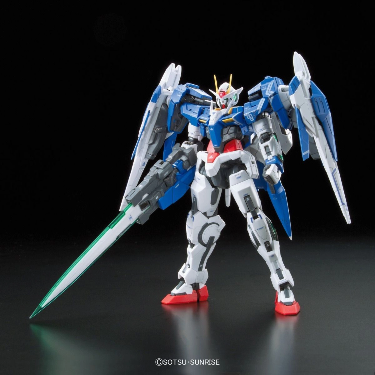 Bohemian style Collection Showcase Gundam 1/144 RG #18 Gundam 00 GN-0000 GNR-010 00 Raiser Model Kit