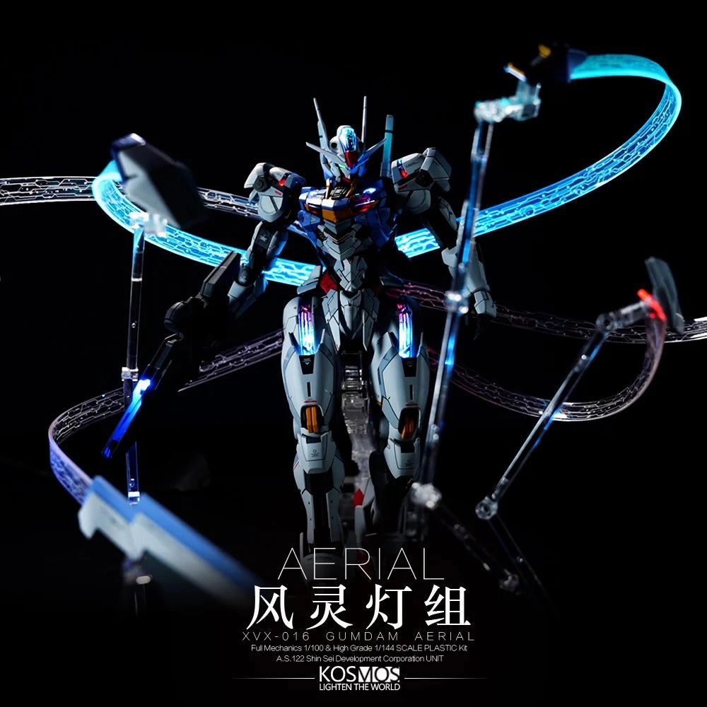KOSMOS Gundam 1/100 Full Mechanics Gundam Aerial LED Matrix Set Emotional Connection Multi Pose