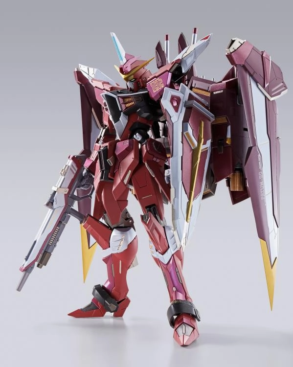 PVC Figure Office Accent Bandai Metal Build Gundam Seed Justice Gundam Action Figure