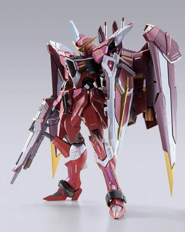 Vintage Theme Bandai Metal Build Gundam Seed Justice Gundam Action Figure