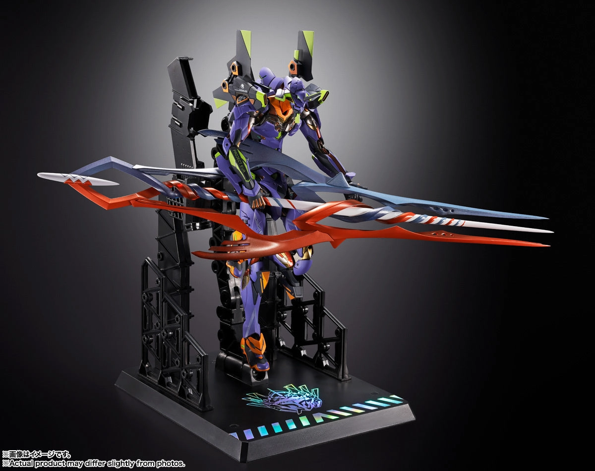 Bandai Metal Build Evangelion EVA-01 Test Type 01 (30th with the Spear of Gaius) Action Figure Collector's Album
