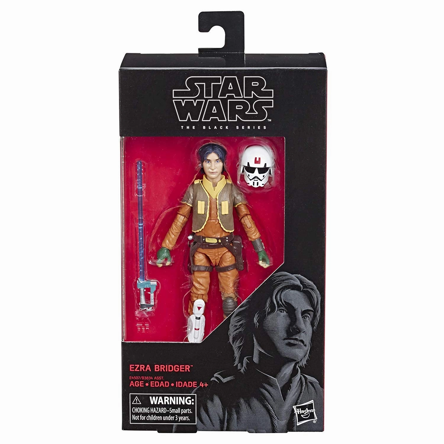 Hasbro Star Wars Black Series Force Awakens #86 Ezra Bridger 6 Inch Action Figure Collectible Statue