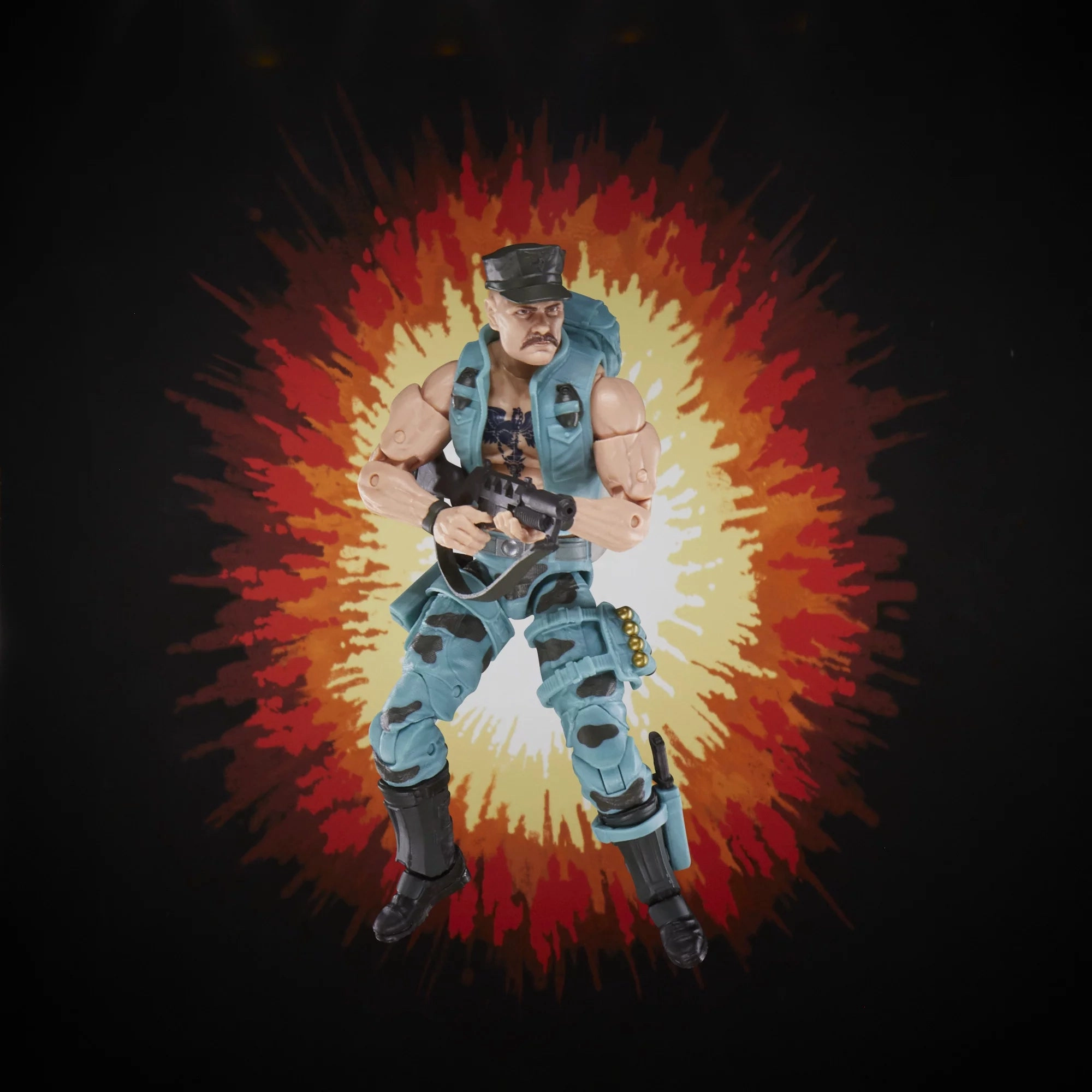 Hasbro G.I. Joe Retro Gung-Ho Walmart Exclusive Action Figure Landmark Replica Hallway Display