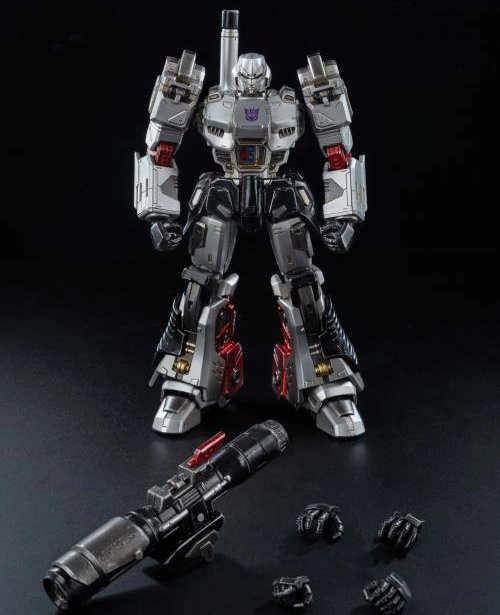 Silver Coated ThreeZero Transformers Megatron MDLX Scale Figure