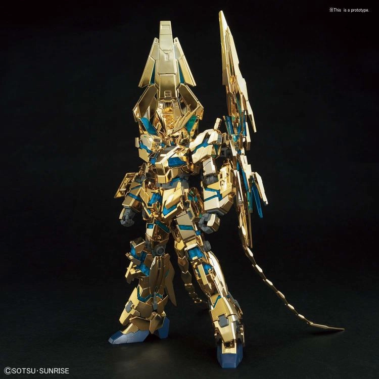 Toy Line Adventure Character Gundam 1/144 HGUC #216 Gundam Narrative RX-0 Unicorn Gundam 03 Phenex (Destroy Mode) [Narrative Ver.] Gold Coating Model Kit