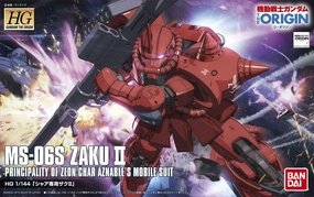 Fathers Day Anime Model Gundam 1/144 HG The Origin #001 MS-06S Char's Zaku II Model Kit
