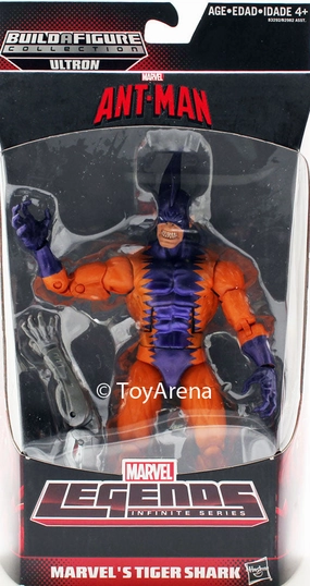 Marvel Legends Infinite Series Marvel's Tigershark w/ Ultron BAF Ant-Man Action Figure Multi Pose
