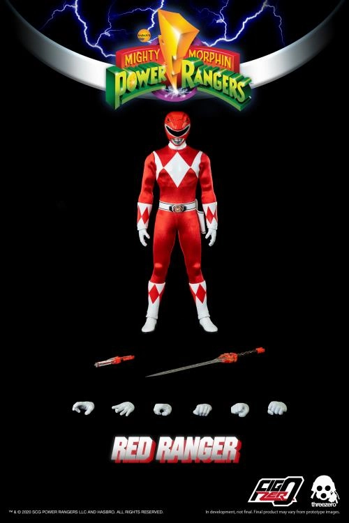 She Shed Iconic Character ThreeZero FigZero 1/6 Mighty Morphin Power Rangers Red Ranger Sixth Scale Figure