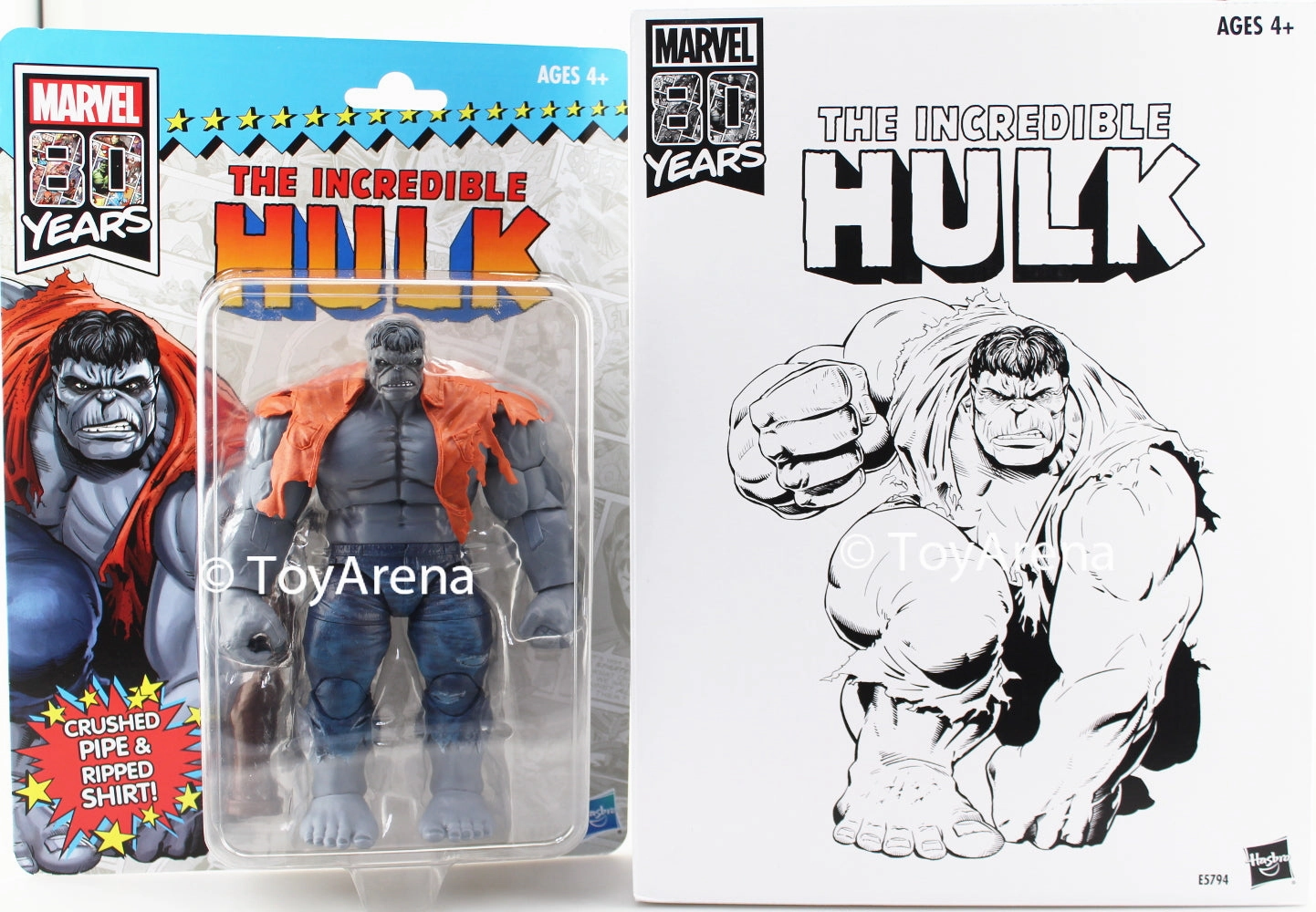 Hasbro Marvel Legends The Incredible Hulk (Ultimate Hulk Grey Hulk) Marvel 80 Years Action Figure Animation Cel Industrial Decor