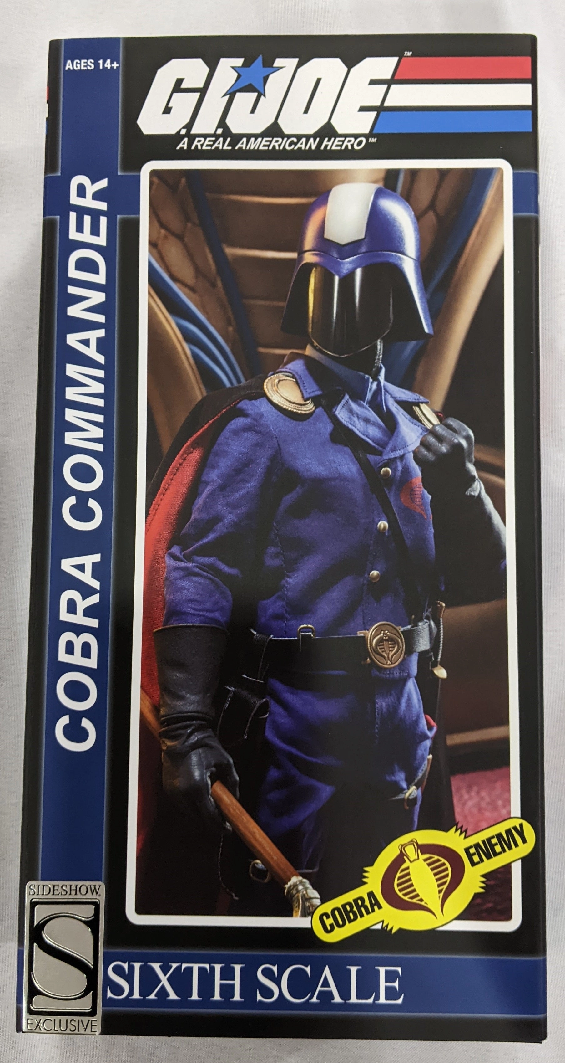 NFT Figure Designer Item Sideshow Collectible 1/6 G.I. Joe Cobra Commander Sixth Scale Figure *Open Box*