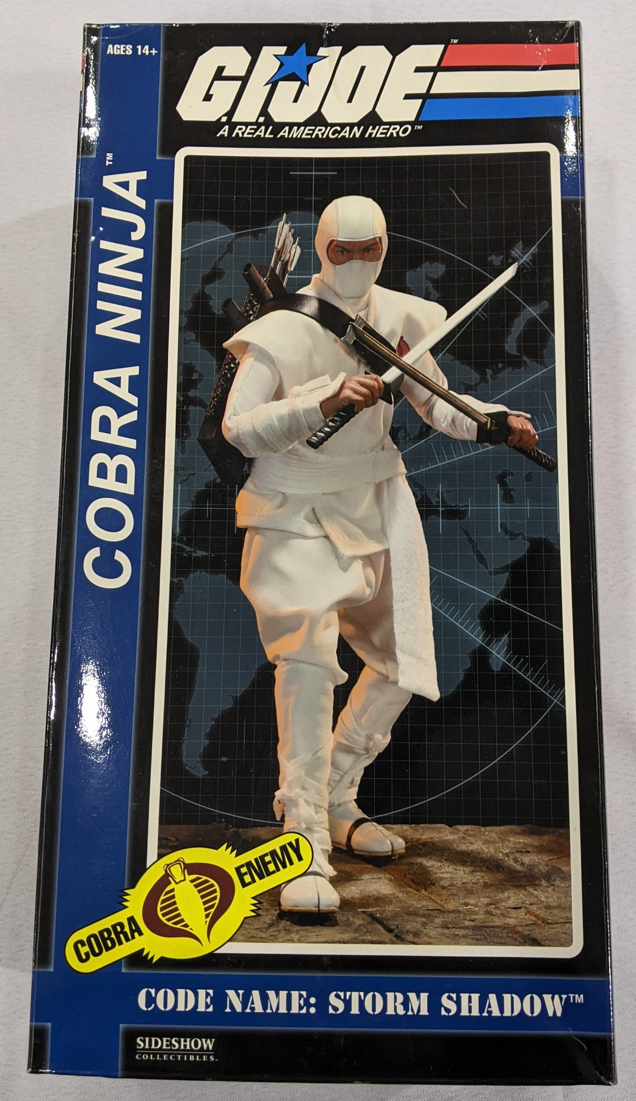 Educational Display Sideshow Collectible 1/6 G.I. Joe Cobra Ninja Storm Shadow Sixth Scale Figure *Open Box*