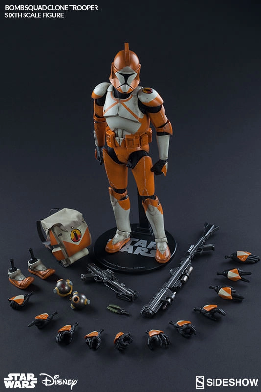 Sideshow Collectible 1/6 Star Wars Bomb Squad Clone Trooper: Ordnance Specialist Sixth Scale Multi Pose Character Statue