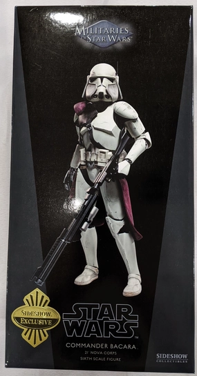 Ancient Sculpture Gift Idea Sideshow Collectible 1/6 Star Wars Militaries of Star Wars 21st Nova Corps Commander Bacara Sixth Scale Figure *Open Box*
