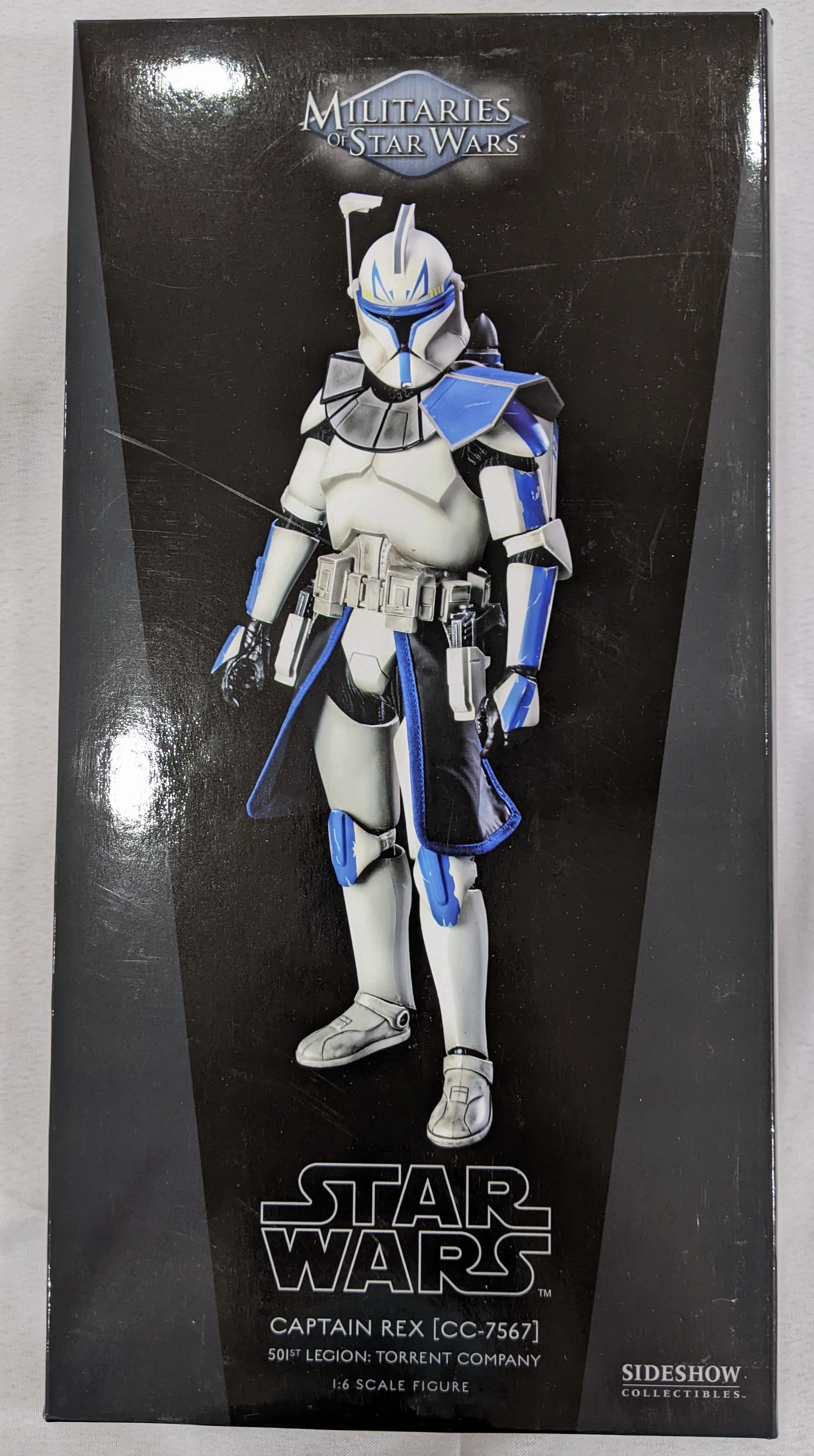 Art Statue Sideshow Collectible 1/6 Star Wars Militaries of Star Wars 501st Legion Torrent Company Captain Rex [CC-7567] Sixth Scale Figure *Open Box*