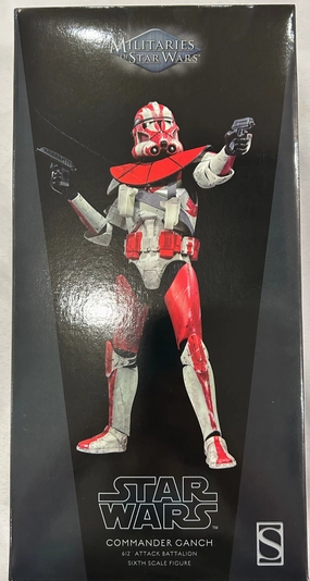 Sculpted Art Craft Project Sideshow Collectible 1/6 Star Wars Militaries of Star Wars 612th Attack Battalion Commander Ganch Sixth Scale Figure *Open Box*