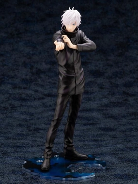 Kotobukiya 1/8 Jujutsu Kaisen Gojo Satoru ArtFX J Scale Statue PP930 w/ Bonus Face Movie Statue