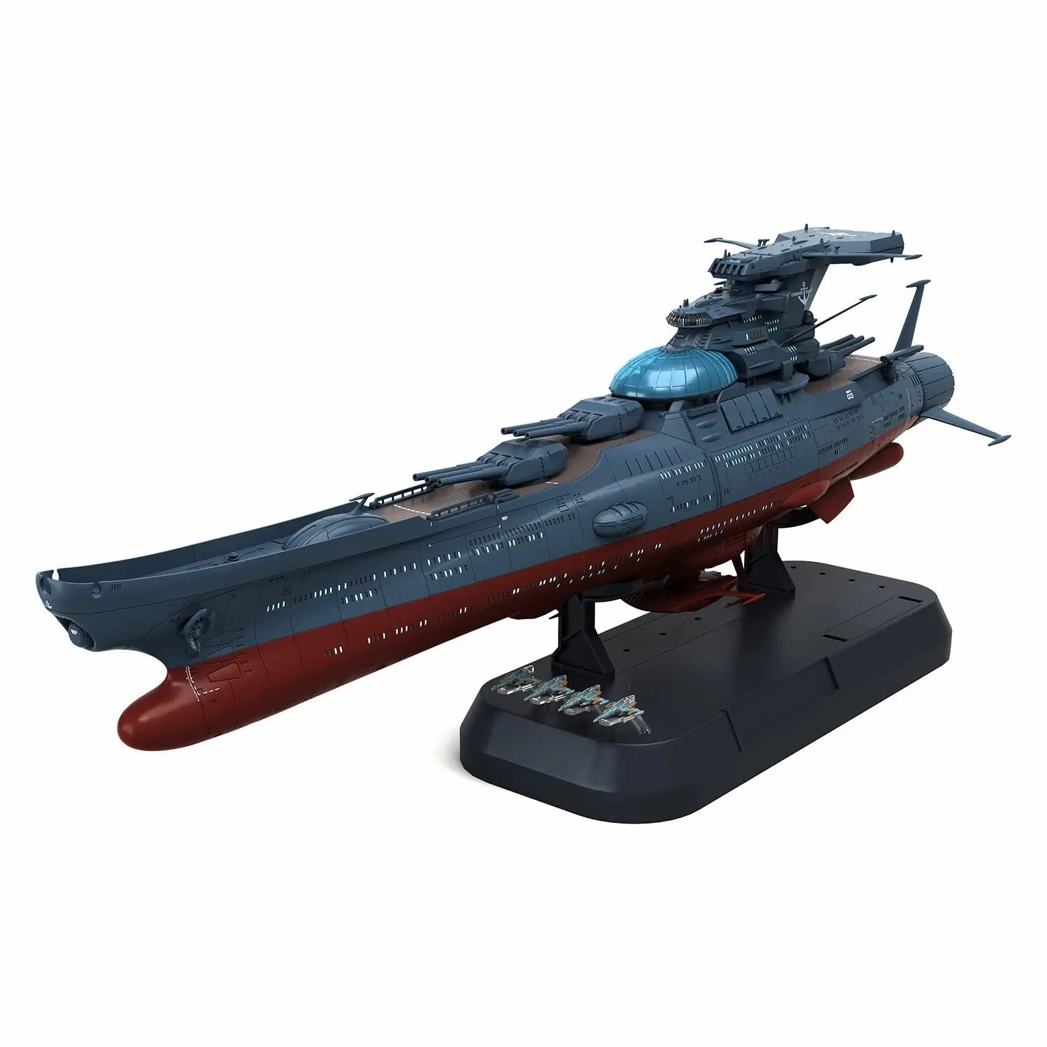 Biodegradable material Educational Display Star Blazers 3199 1/1000 Wave Motion Experimental Ship Ginga (3199) Model Kit