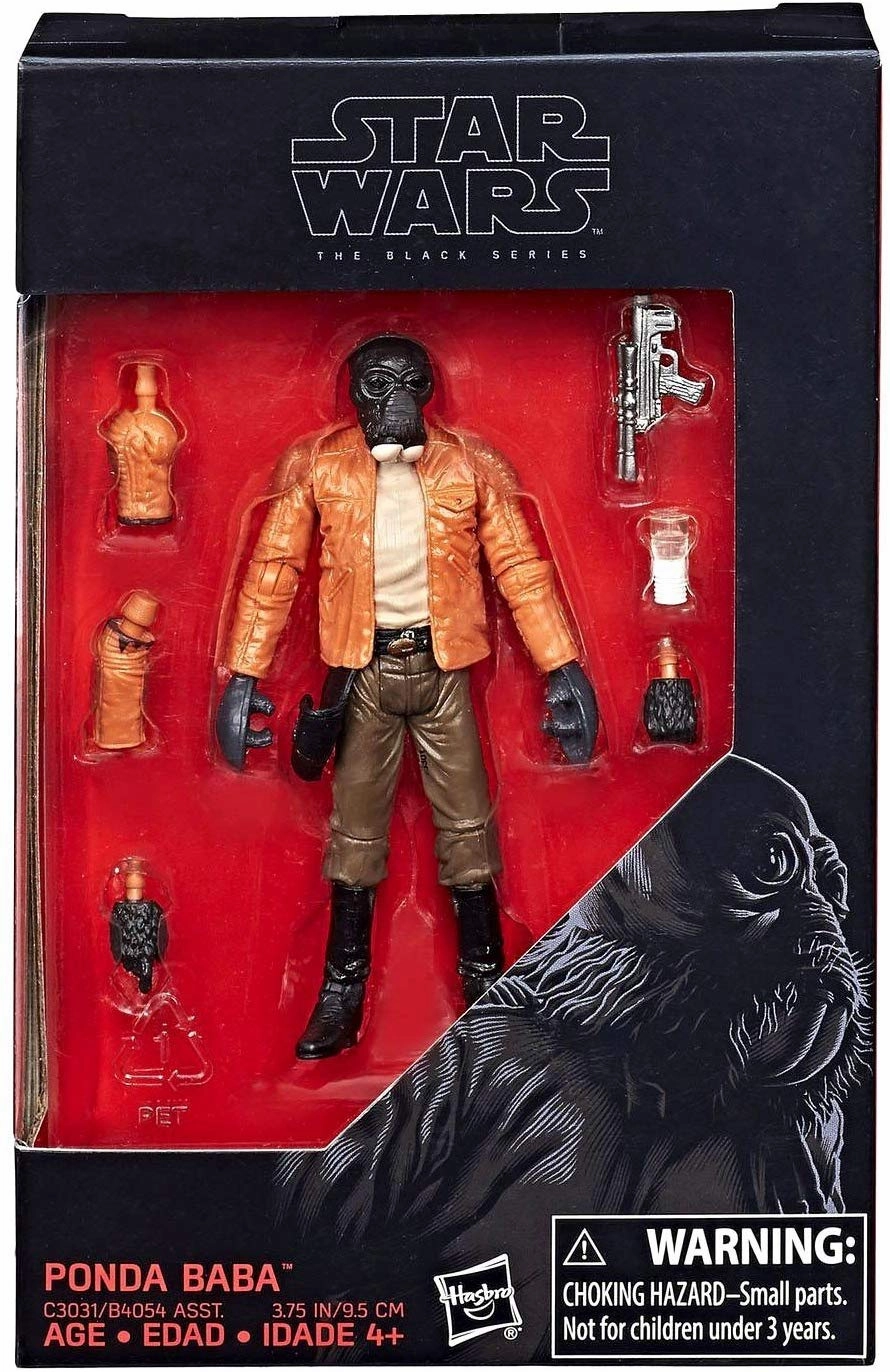 Streaming Decor Totem Animal Star Wars The Black Series Ponda Baba Walmart Exclusive 3.75 in Action Figure