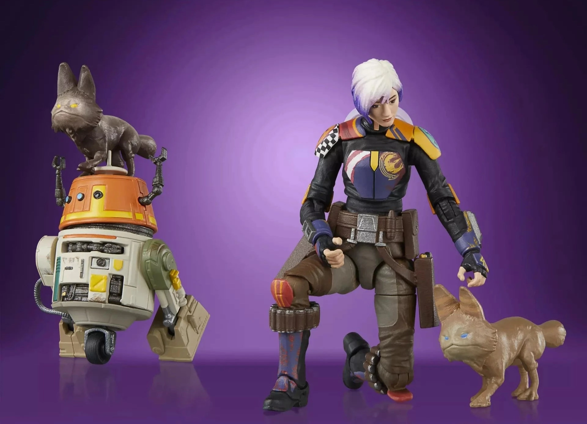 Star Wars Vintage Collection Sabine Wren and Chopper (C1-10P) 3.75" Action Figure Brick and mortar DC Comics