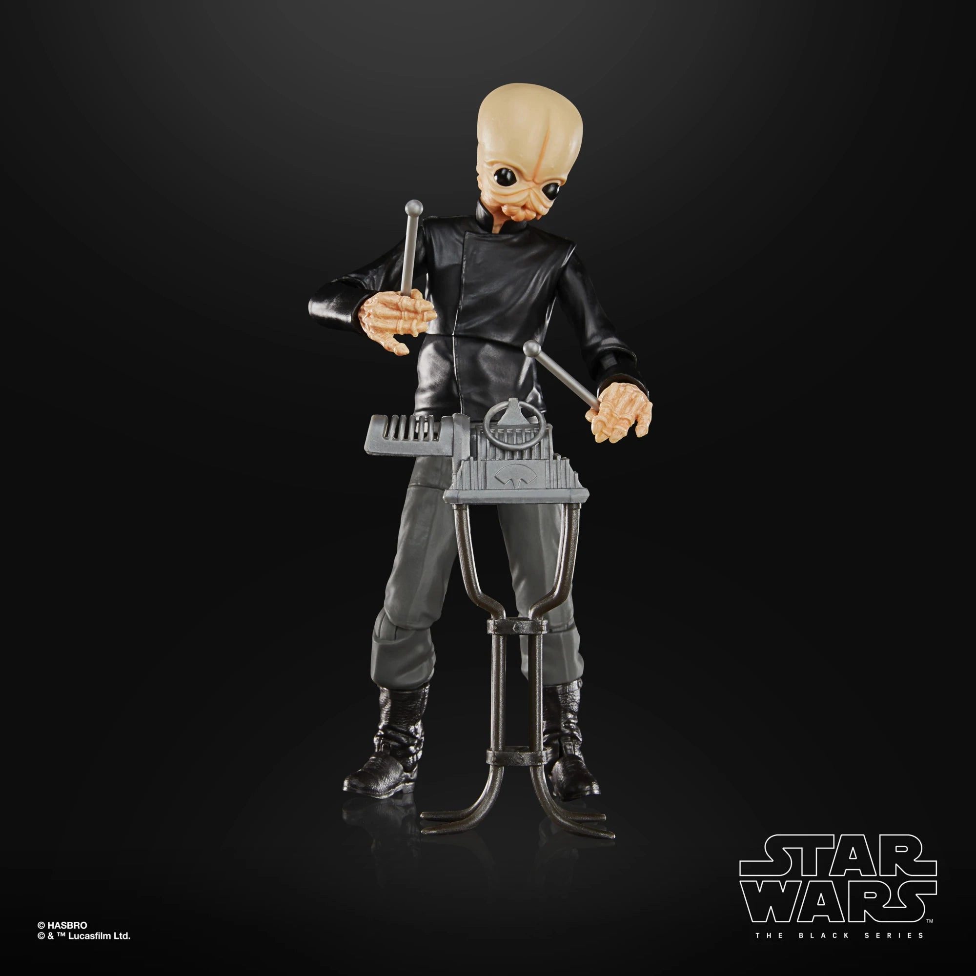 Hasbro Star Wars Black Series A New Hope #05 Nalan Cheel (The Modal Nodes) 6 Inch Action Figure Educational Display Entryway Accent