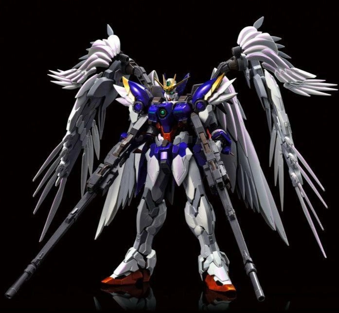 Desktop Statue Gundam 1/100 Hi-Resolution Wing Gundam Zero Custom (EW) Special Coating (Pearl) Model Kit