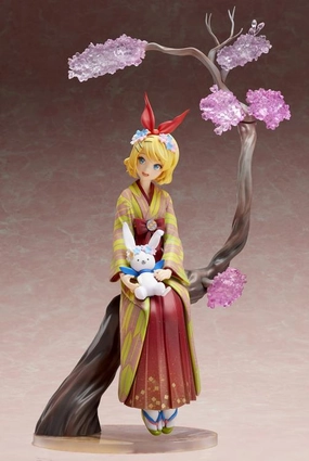 Articulated Statue Small Sculpture Stronger 1/8 Scale Vocaloid Kagamine Rin: Hanairogoromo Scale Statue Figure PVC