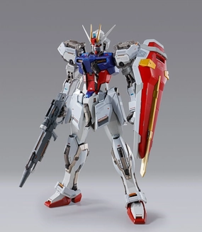 SDCC 2024 Bandai Metal Build Strike Gundam Heliopolis Rollout Ver. Exclusive Action Figure Decorative Accent Paper Model