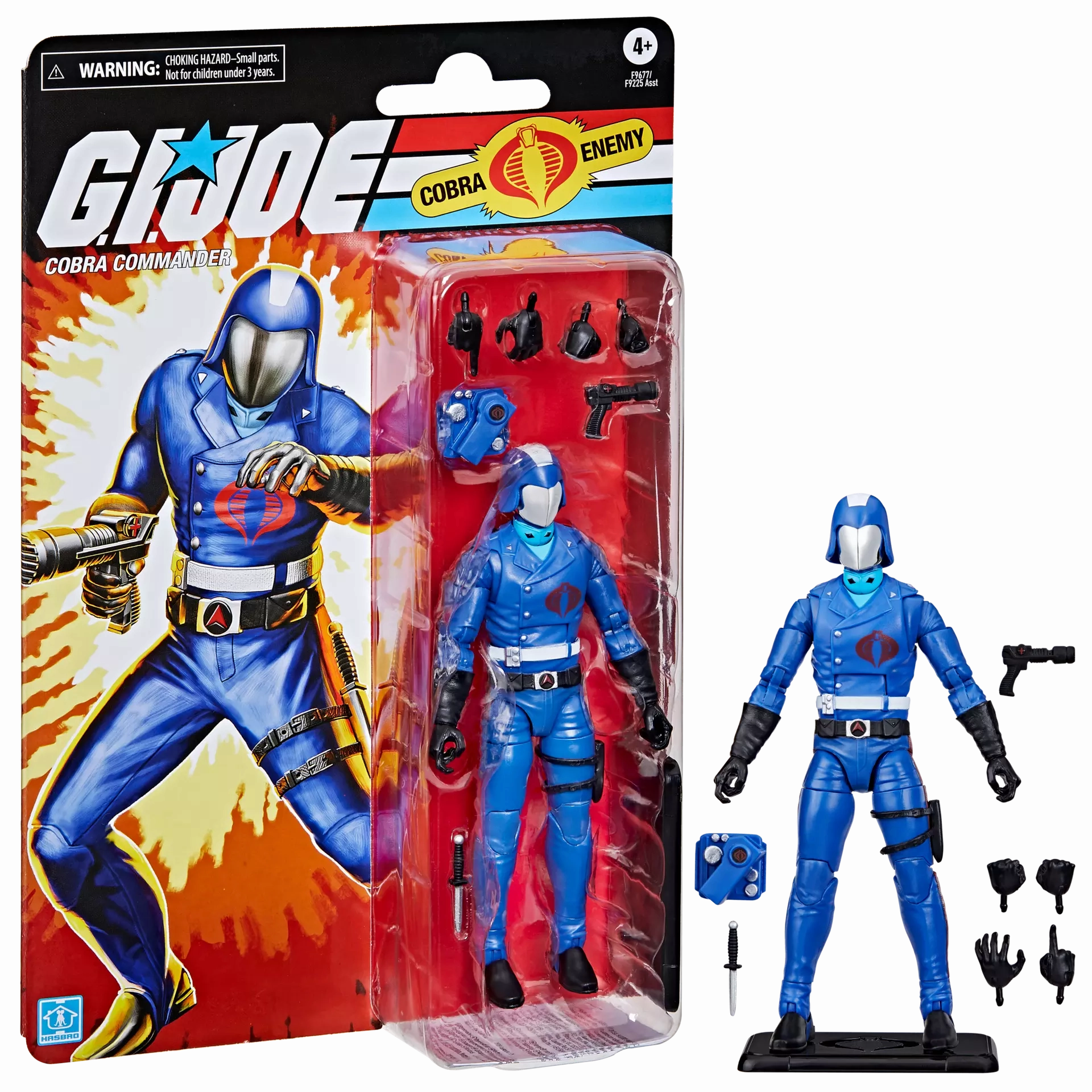 Hasbro G.I. Joe Classified Retro Cardback Cobra Commander Action Figure Posable Doll