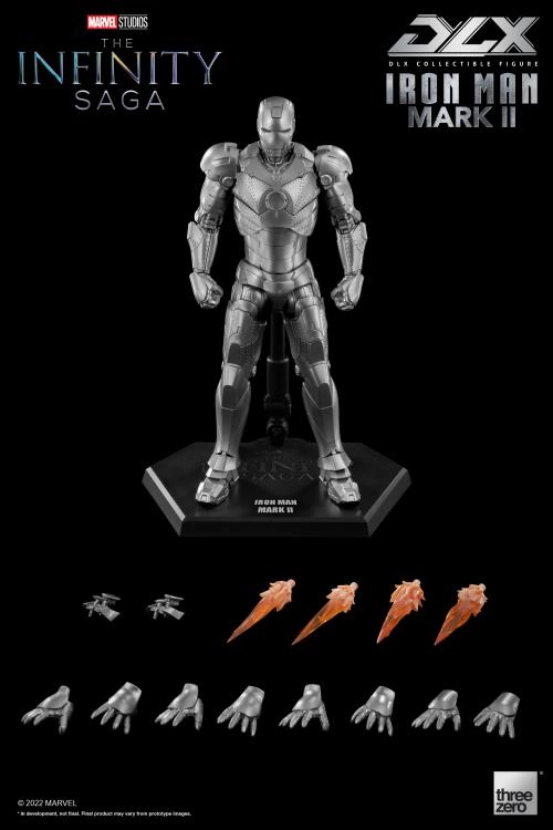 ThreeZero 1/12 Avengers: Infinity Saga Iron Man Mark II 2 DLX Scale Figure Totem Animal Detailed Model