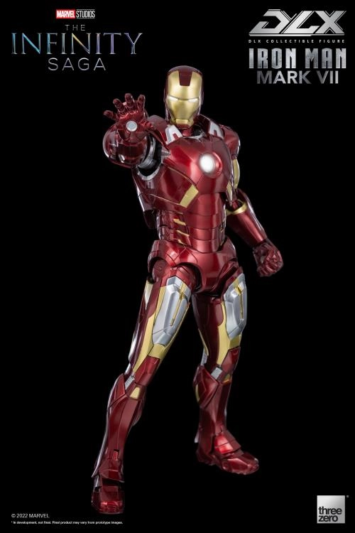 Film Prop Library Decor ThreeZero 1/12 Avengers: Infinity Saga Iron Man Mark VII 7 DLX Scale Figure
